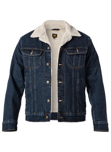 Jeansjacke, Baumwolle warmgefüttert, blau