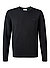 Pullover, Regular Fit, Merinowolle waschbar, schwarz - schwarz