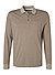 Polo-Shirt, Baumwoll-Jersey atmungsaktiv, beige meliert - beige