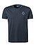 T-Shirt, Classic Fit, Baumwolle, nachtblau - nachtblau