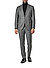 Anzug Sean-Jim, Shaped Fit, Schurwoll-Flanell, grau meliert - grau