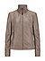 Lederjacke MS Vela in taillierter Passform - taupe