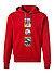 Hoodie, Baumwolle, rot - rot