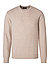 Pullover, Lammwolle, beige meliert - beige