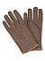 Handschuhe, Wolle, taup meliert - taupe