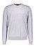 Pullover, Schurwolle, grau meliert - grau