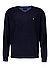 Pullover, Merinowolle-Kaschmir, navy meliert - navy