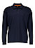 Polo-Shirt, Slim Fit, Baumwoll-Jersey, dunkelblau - dunkelblau