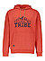 Hoodie, Bio Baumwolle, rotorange meliert - rot-braun