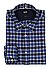Hemd Roan, Slim Fit, Flanell, royalblau kariert - blau