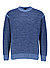 Pullover Kluna, Schurwolle, blau meliert - dunkelblau