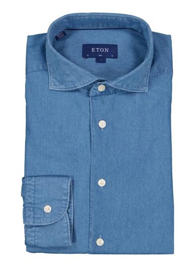 Hemd, Slim Fit, Baumwolle, hellblau