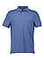 Polo-Shirt, Regular Fit, Bio Baumwoll-Piqué, blau - blau-grau