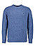 Pullover, Alpaka-Wolle, blau meliert - blau