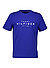 T-Shirt, Baumwolle, blau - blau