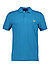 Polo-Shirt, Baumwoll-Piqué, oceanblau - oceanblau-gold