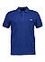 Polo-Shirt, Baumwoll-Piqué, royalblau - royalblau-weiß