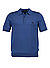 Polo-Shirt, Baumwoll-Strick, blau - blau