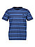 T-Shirt, Baumwolle, blau gestreift - blau-navy