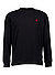 Longsleeve, Classic Fit, Baumwolle, schwarz - black