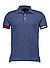 Polo-Shirt, Slim Fit, Bio Baumwoll-Piquè, jeansblau meliert - indigo