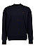 Sweatshirt, Baumwolle, dunkelblau - navy-braun