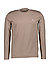 Longsleeve, Shaped Fit, Bio Baumwolle, cappuccino meliert - cappuccino