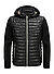 Hybrid Steppjacke MSTucker, Leder-Strick sorona®, schwarz - schwarz