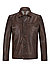 Lederjacke MSHampton, Lammnappa, mittelbraun - mittelbraun