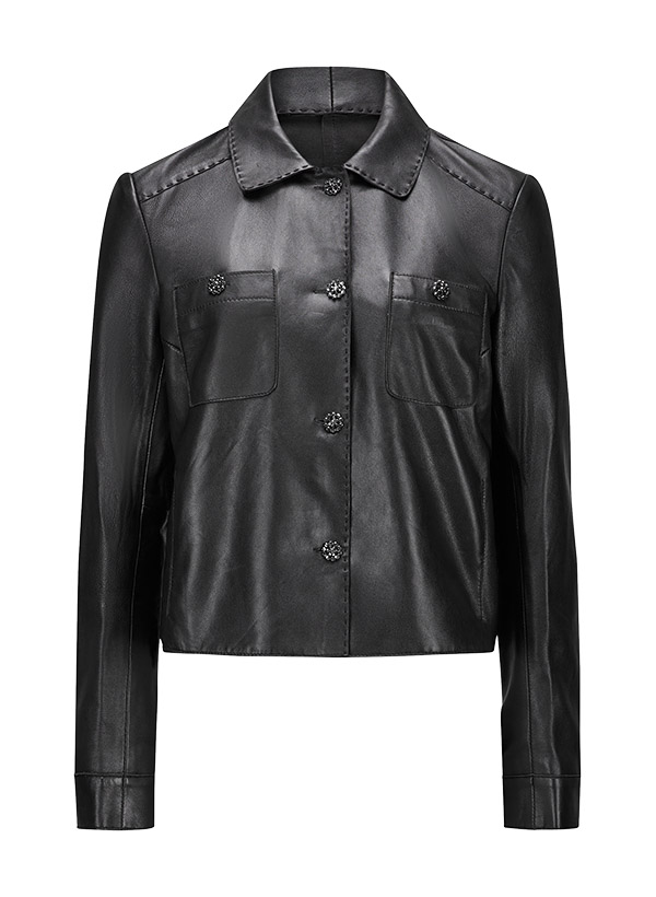 MILESTONE Damen Jacke Chaya schwarz Leder