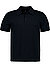 Polo-Shirt, Baumwoll-Strick, schwarz - jet set