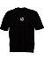 T-Shirt, Regular Fit, Baumwolle, schwarz - schwarz