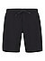 Sweatshorts, Baumwolle, schwarz - schwarz