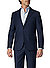 Sakko Serano, Slim Fit, Schurwoll-Stretch, blau meliert - blau