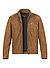 Lederjacke, Ziegenvelours, beige - beige