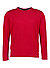 Pullover, Body Fit, Baumwolle, rot - rot