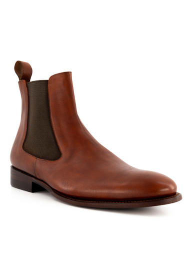 Chelsea Boots PS Diego, Kalbleder, new whisky