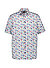 Kurzarmhemd, Comfort Fit, Baumwolle, weiß gemustert - weiß