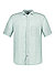 Kurzarmhemd, Regular Fit, Reines Leinen, grün meliert - grün