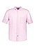 Kurzarmhemd, Regular Fit, Reines Leinen, hellrose meliert - hellrose