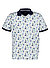 Polo-Shirt, Bio Baumwoll-Jersey, off white floral - off white