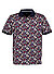 Polo-Shirt, Bio Baumwoll-Jersey, marine floral - marine