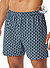 Boxershorts, Baumwoll-Jersey, dunkelblau - dunkelblau