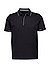 Polo-Shirt, Bio Baumwoll-Jersey, schwarz - schwarz