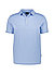 Polo-Shirt, Leinen, bleu - bleu