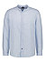 Hemd, Regular Fit, Reines Leinen, hellblau gestreift - hellblau
