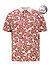 Polo-Shirt, Big&Tall, Bio Baumwoll-Piqué, grau floral - grau