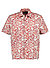 Kurzarmhemd, Regular Fit, Bio-Baumwolle, grau-rot floral - grau