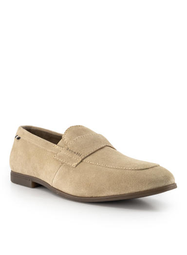 Loafer, Veloursleder, sand