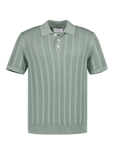 Polo-Shirt, Baumwoll-Strick, grün